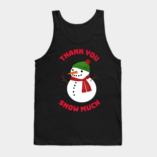 Christmas Snow Man Tank Top